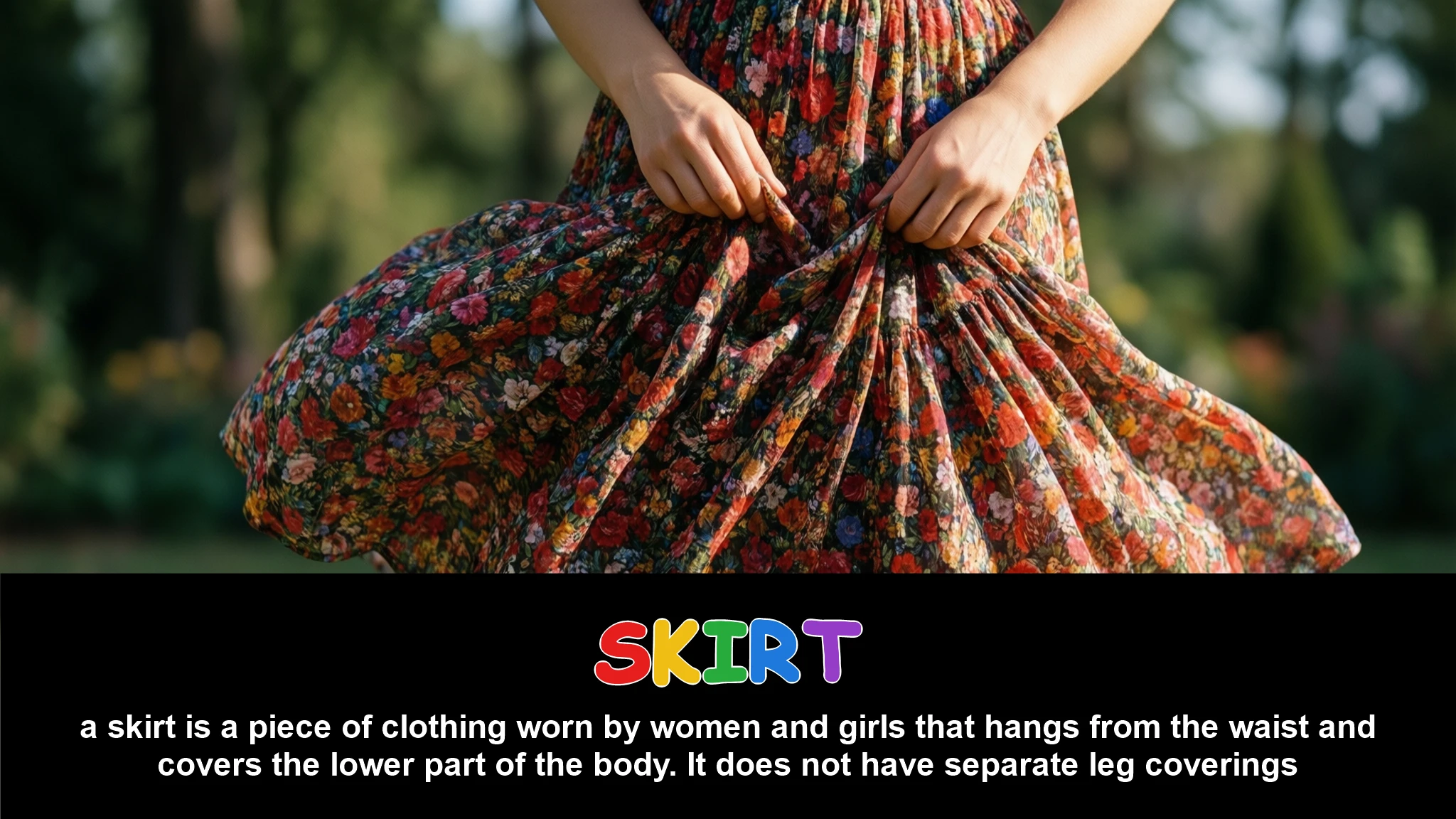 English Illustration for skirt